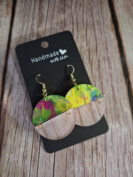 Vibrant Spring Split Earrings