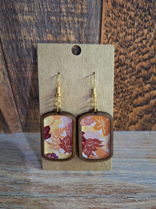 Autumn Leaves Inlay Dangles
