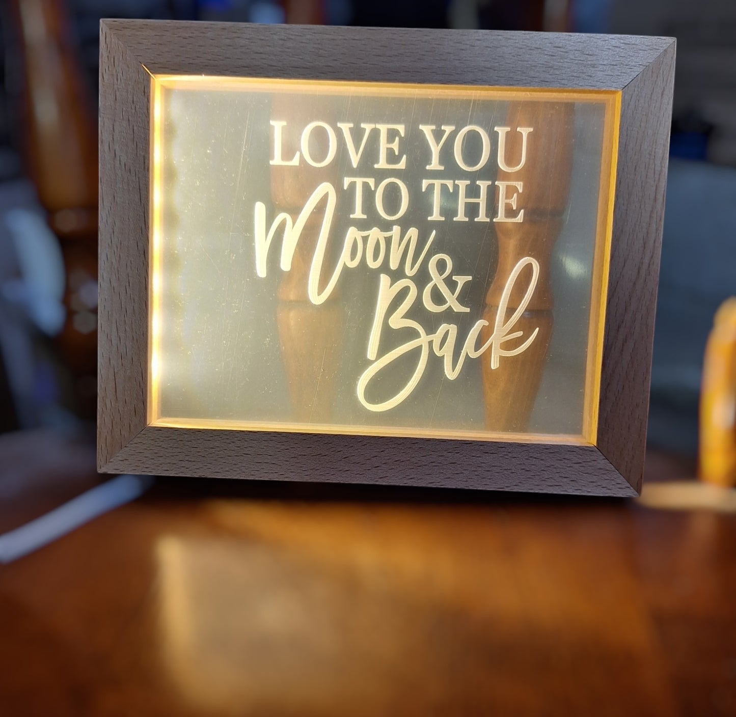 Laser Engraved Light Up Frame