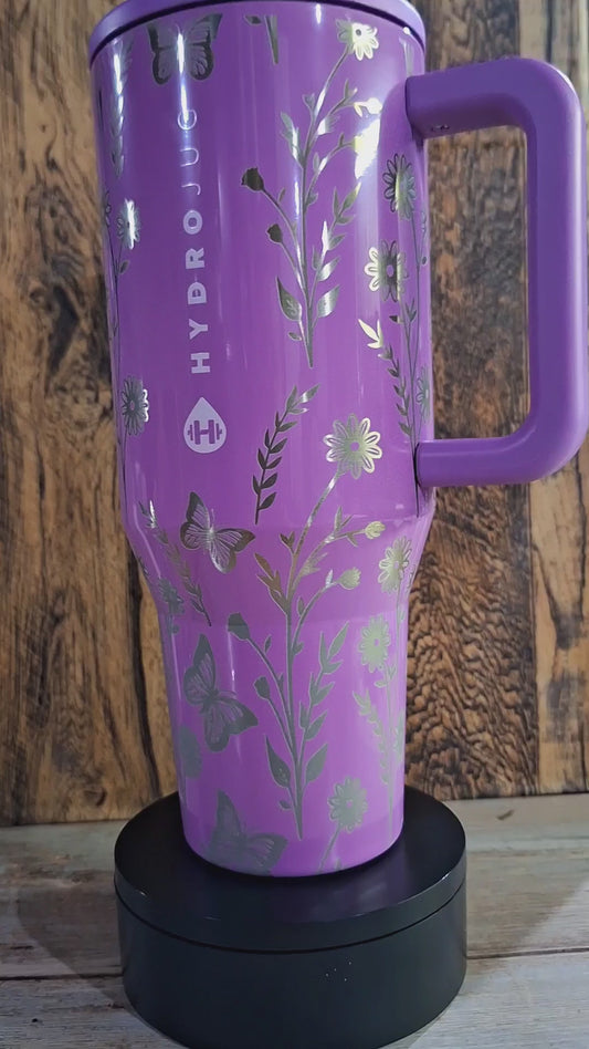 *DISCOUNTED 40 oz. Butterflies & Flowers Hydrojug