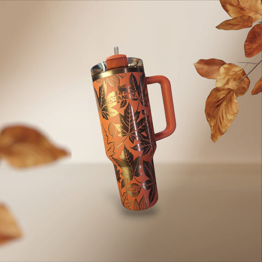 40 oz. Copper Based Stanley - Fall Leaves
